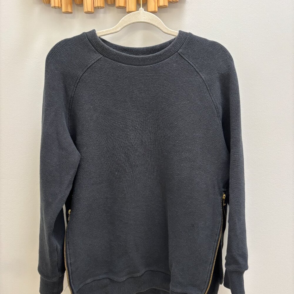 Varley Manning Ribbed Sweatshirt – Black – Size Small - Picture 3 of 6